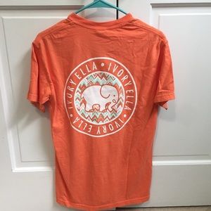 Ivory Ella orange T-shirt size Small